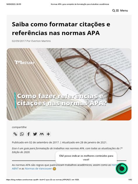 Normas APA: guia completo para trabalhos acadêmicos